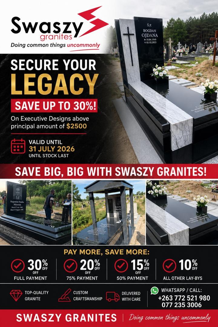 Swaszy Granites advert